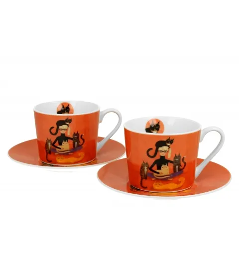 JUEGO 2 TAZAS CON PLATO CINDY AND CATS - Imagen 5