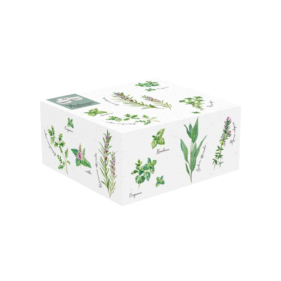 Set aperitivo porcelana 20,5×17 cm con 3 cuencos HERBARIUM - Imagen 3