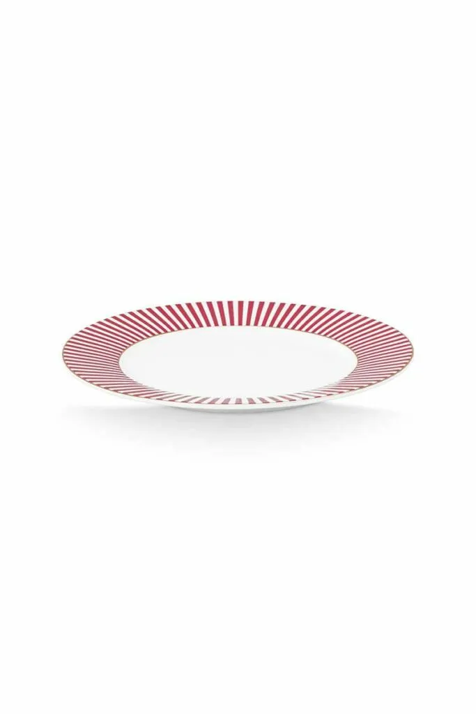 Plato Pastelero Royal Stripes Rosa Oscuro 17cm «Pip Studio» - Imagen 8