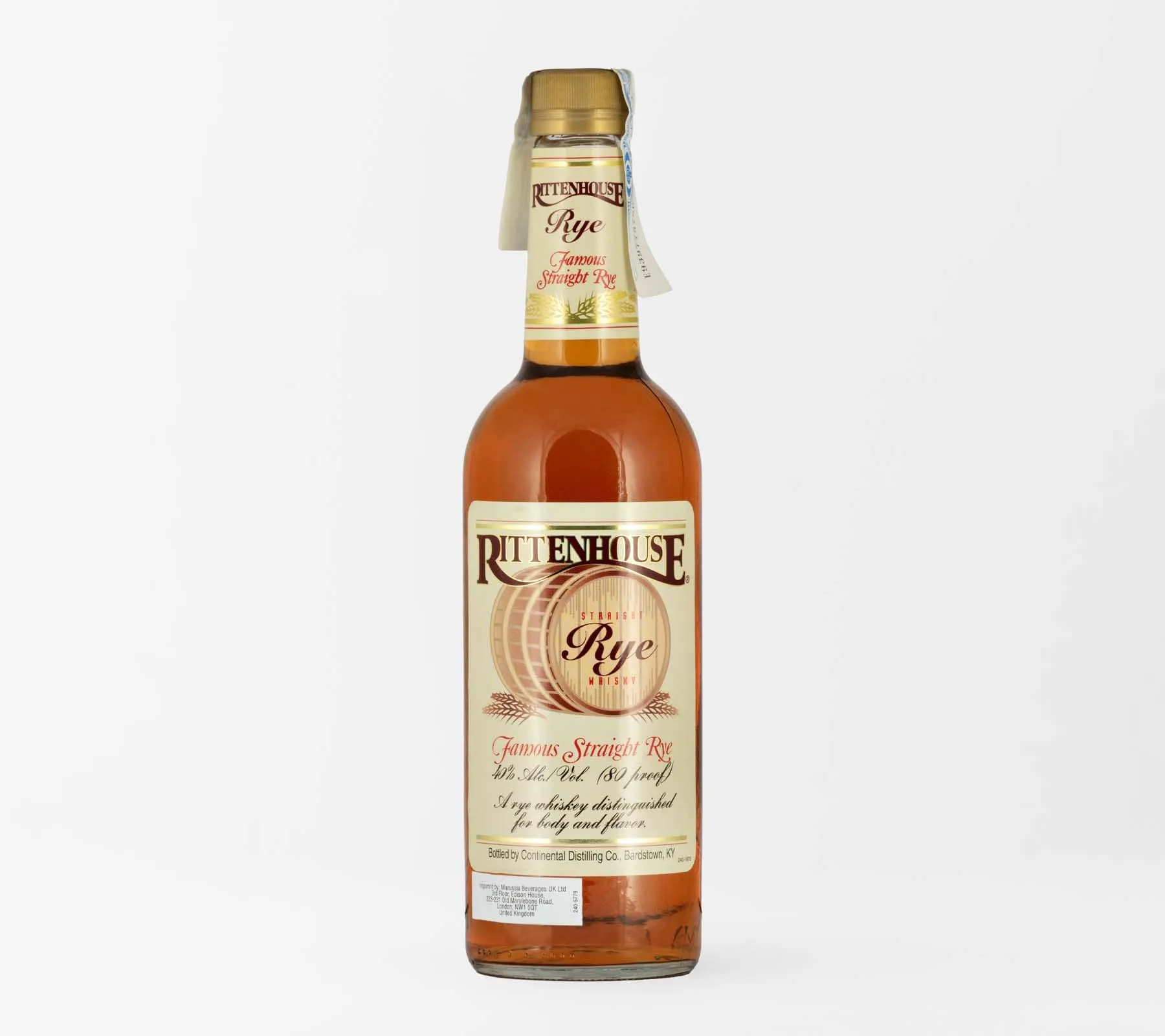 RITTENHOUSE 80 proof street rye