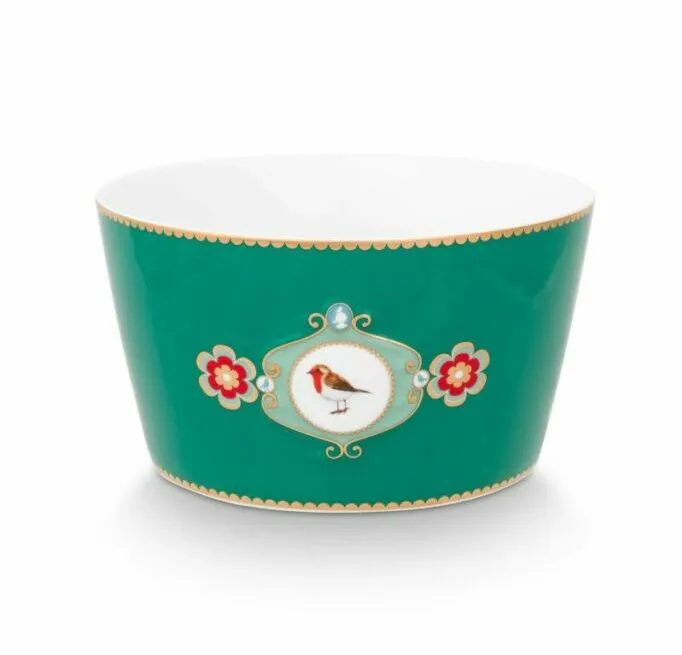 Cuenco Love Birds Verde 15cm «PIP STUDIO»