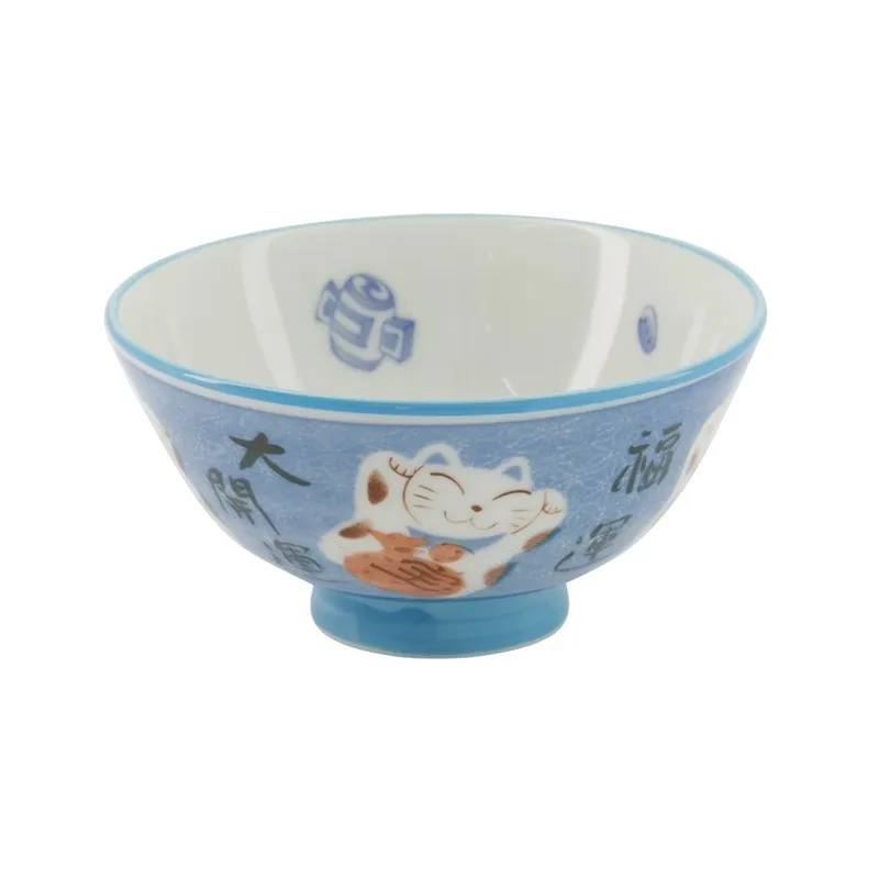 CUENCO MANEKI NEKO AZUL 11,2X6CM 300ML «TOKYO DESIGN»