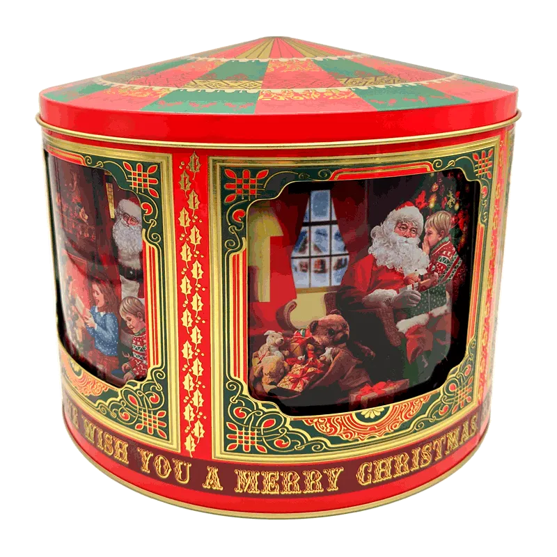 Lata bombones praliné ‘Carrusel Santa’ 600g «CHOCODAY» - Imagen 3