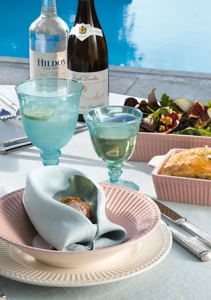 COPA DE CRISTAL PALE BLUE LARGE ´´GREENGATE´´ - Imagen 2