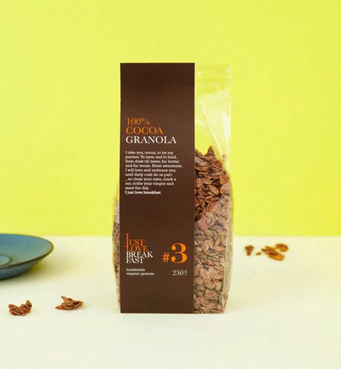 Granola de cacao 250 G. «I JUST LOVE BREAKFAST»