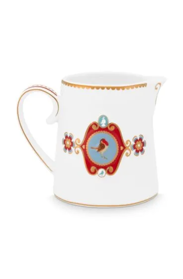 Jarra cremera Love Birds Medallion blanca 270ml. «PIP STUDIO» - Imagen 2