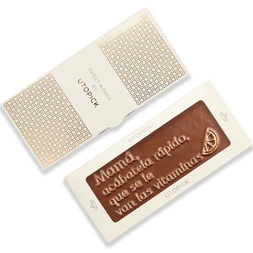 TABLETA CON MENSAJE Mamá, acábatela rápido que se le van las vitaminas «UTOPICK»