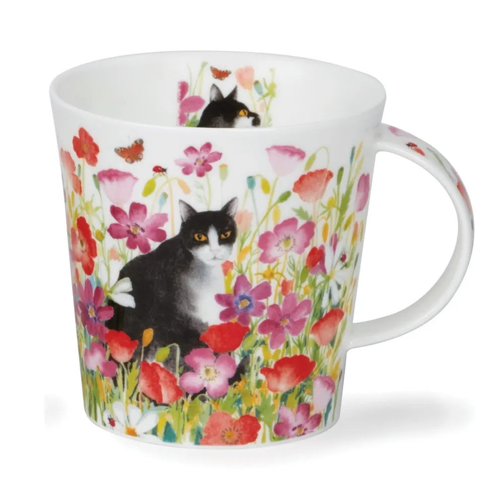 TAZA PRETTY PAWS GATO BLANCO / NEGRO 0,48 L. «DUNOON»