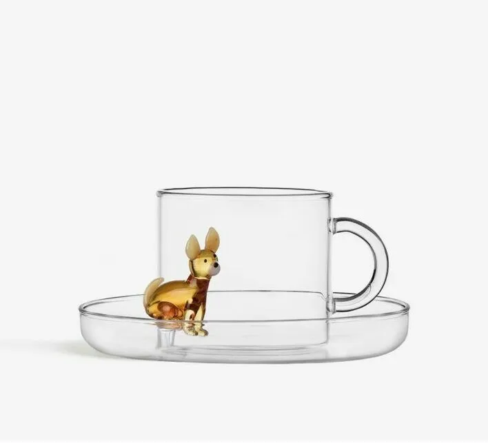 TAZA Y PLATO CHIHUAHUA 300 ML. «ICHENDORF MILANO»
