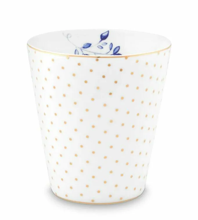 Vaso Royal Stripes Puntos Blanco 230 ml. «PIP STUDIO»