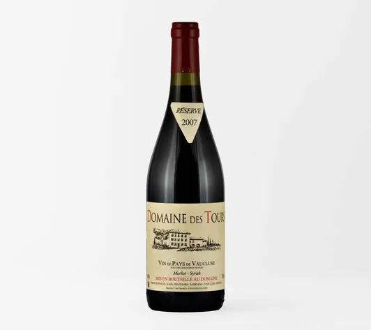 RAYAS DOMAINE DES TOURS rouge «merlot-syrah» vdp vaucluse 2007