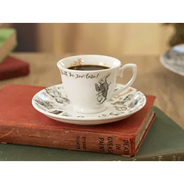 Taza y plato expreso 100 ml. Alicia «Victoria & Albert « - Imagen 2