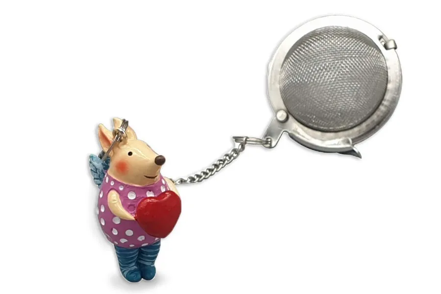 Filtro de bola 5cm. y cadena con muñeco «Ángel de la Guarda»