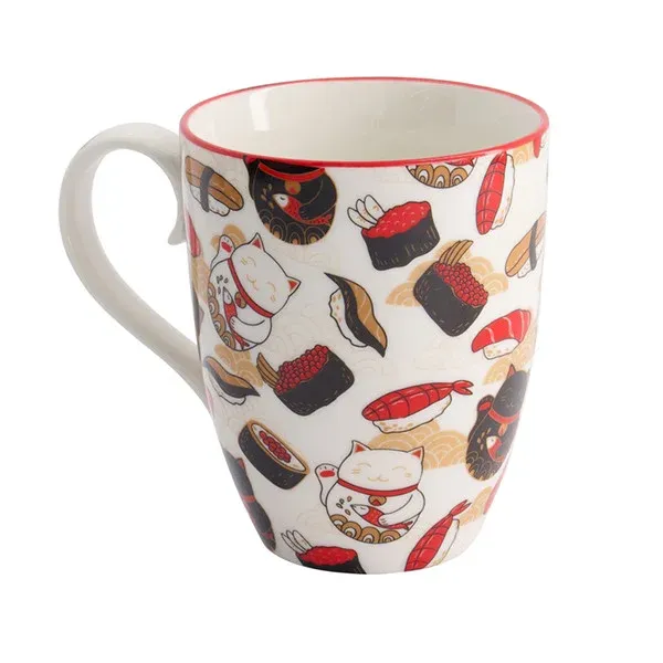 Taza Kawaii Gato Suerte Sushi 380ml «Tokyo Design» - Imagen 3