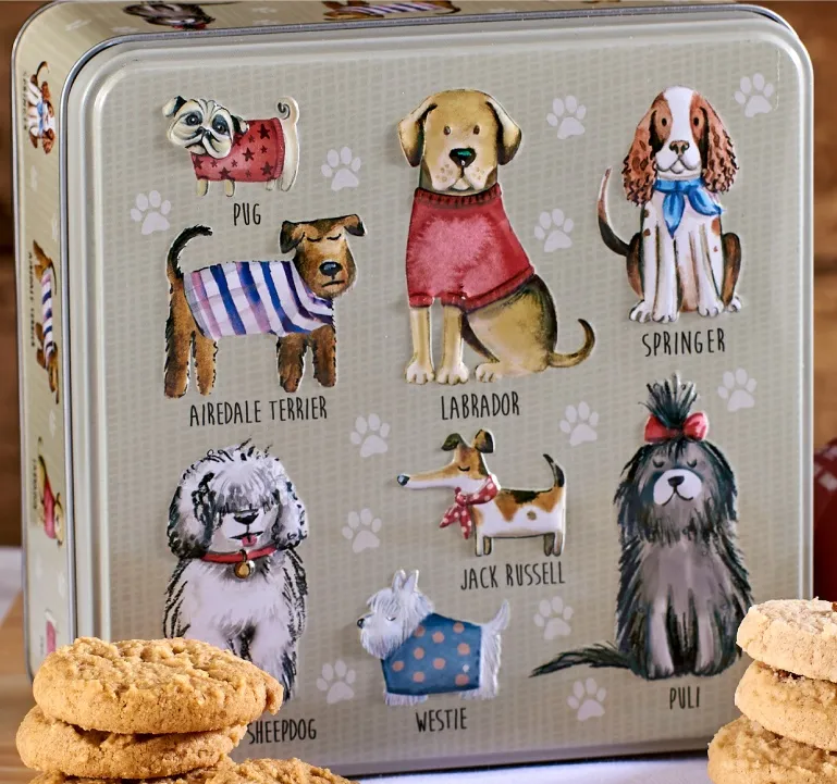 Lata de galletas dogs in jumpers 160 gr. «Grandma Wild´s» - Imagen 2