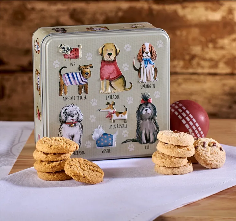 Lata de galletas dogs in jumpers 160 gr. «Grandma Wild´s»