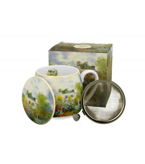 TISANERA (TAZA CON FILTRO Y TAPA) MONET THE GARDEN 430 ML. «DUO»