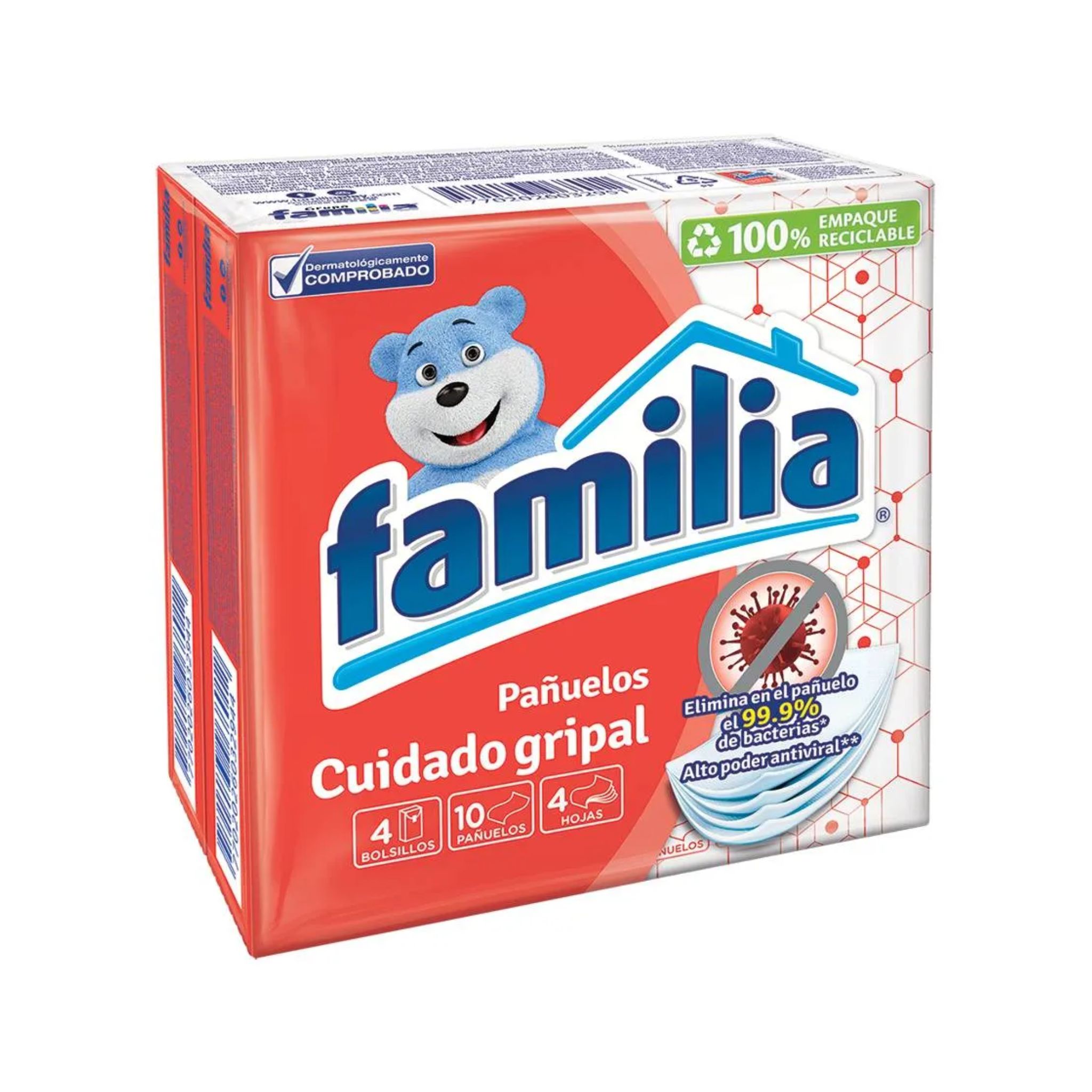 PAÑUELOS FAMILIA CUIDADO GRIPAL 30X4 X10
