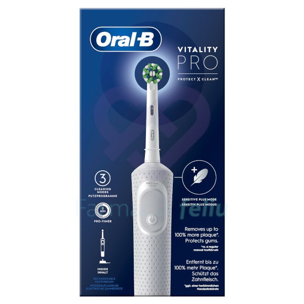 Cepillo Dental Eléctrico Oral B Vitality Pro Blanco