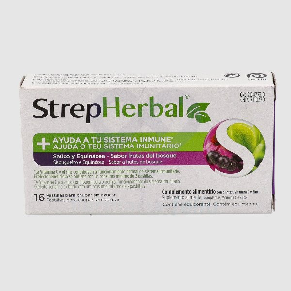 Strepherbal Sauco y Equinacea, 16 Pastillas