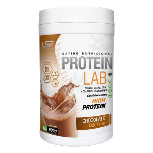 Protein Lab Chocolate 900 Gr Batido Nutricional Marca LabSuperfood