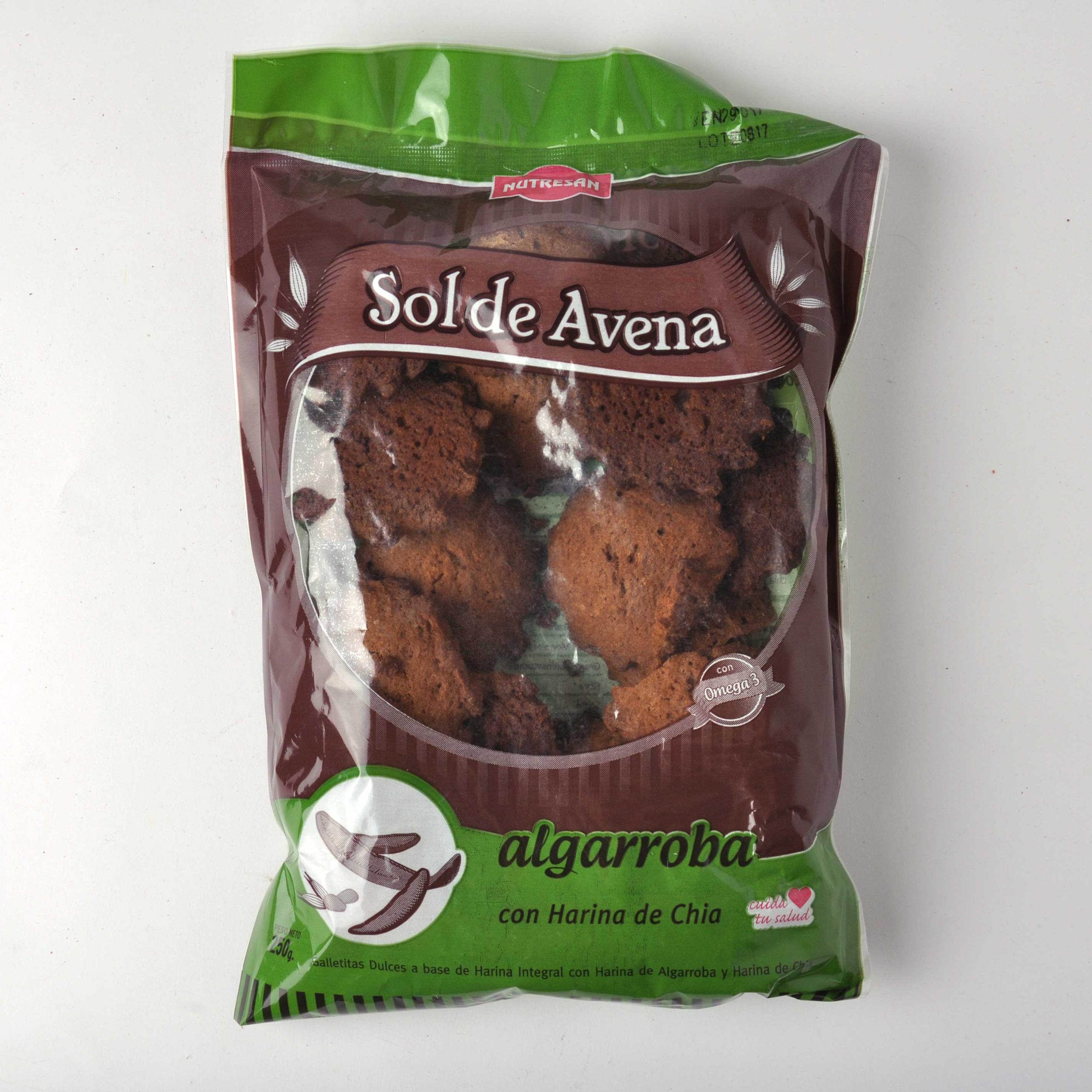 GALLETITAS DE ALGARROBA 250GR NUTRESAN