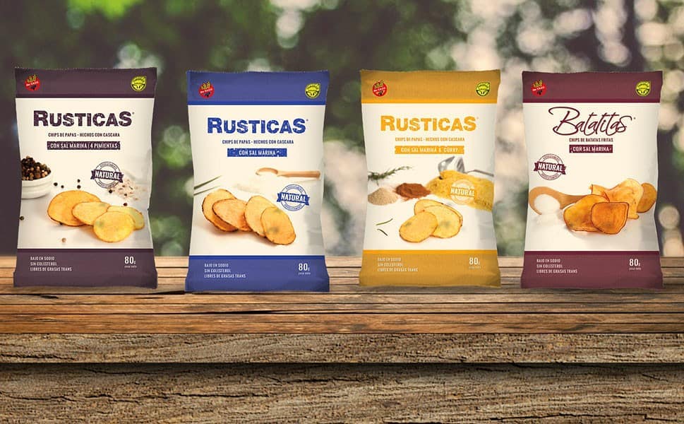PAPAS FRITAS RUSTICAS CON SAL MARINA 80GR NUESTROS SABORES - Imagen 2