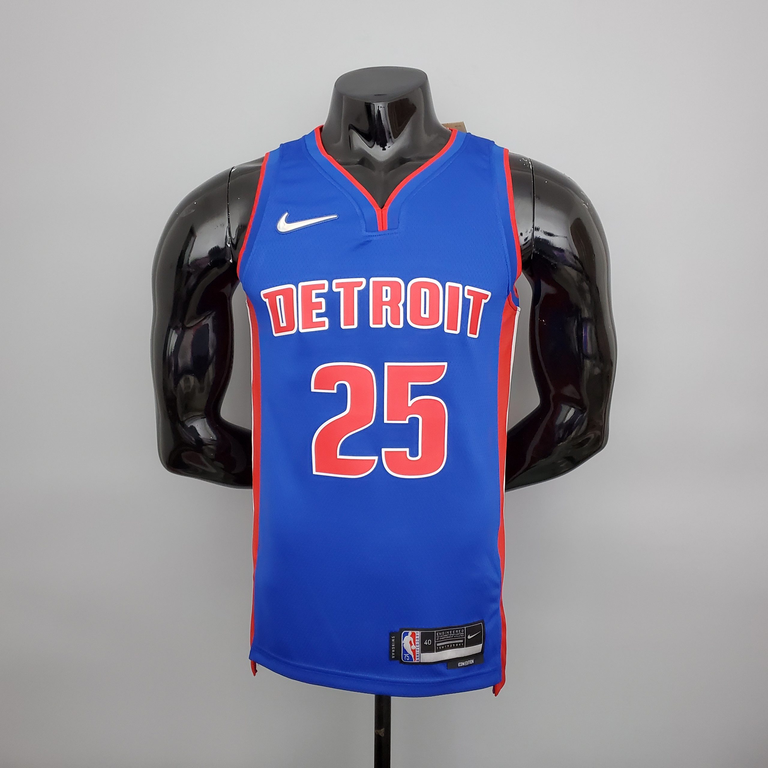 Camiseta Detroit Pistons Rose #25 Blue