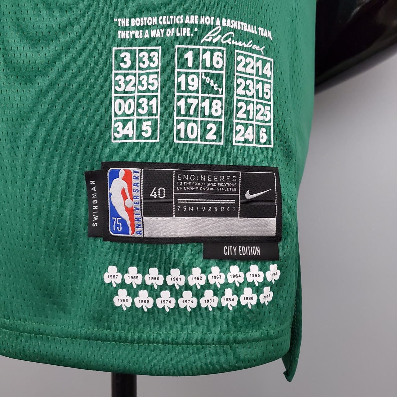 Camiseta Boston Celtics Brown #7 City Edition Dark Green - Imagen 2