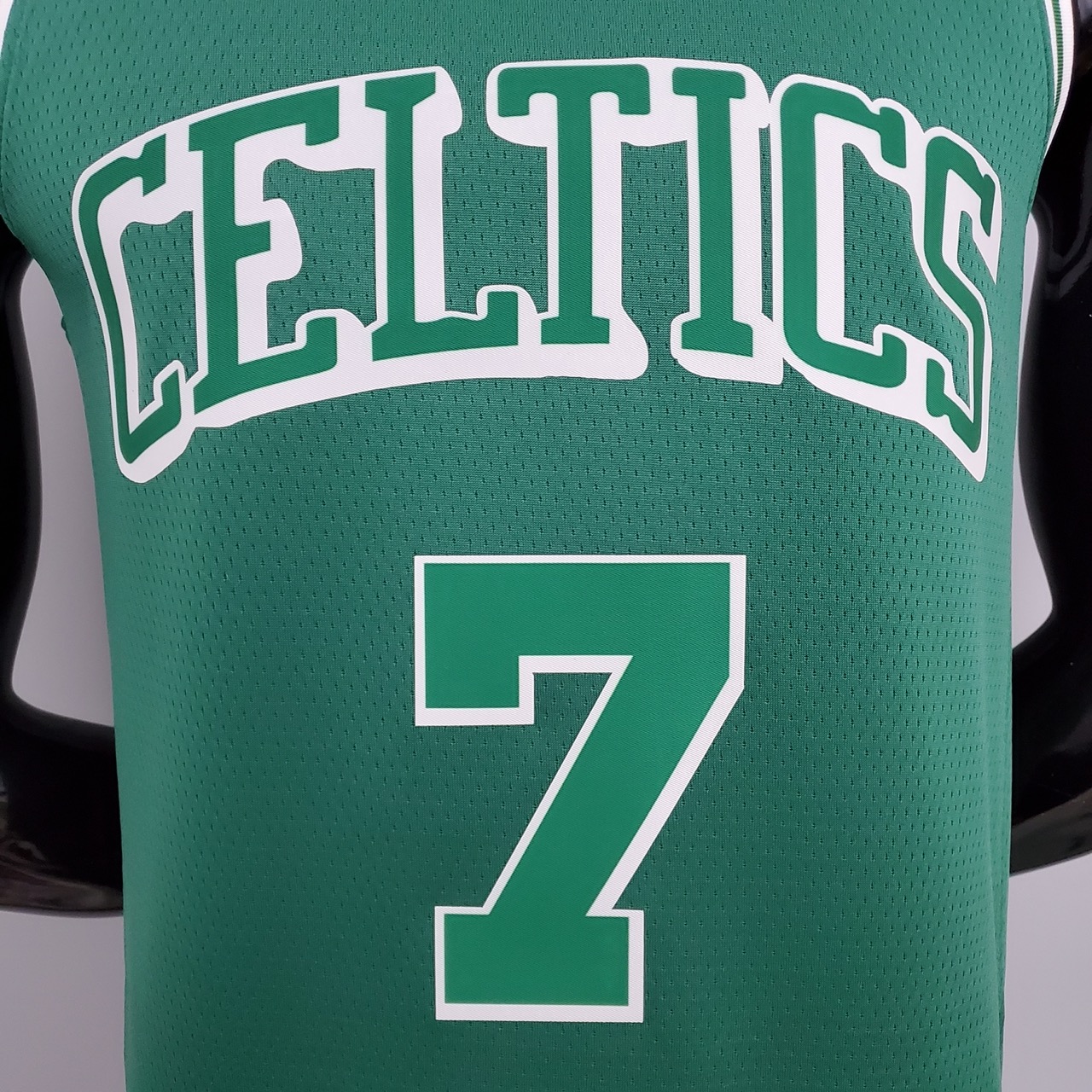 Camiseta Boston Celtics Brown #7 City Edition Dark Green - Imagen 5