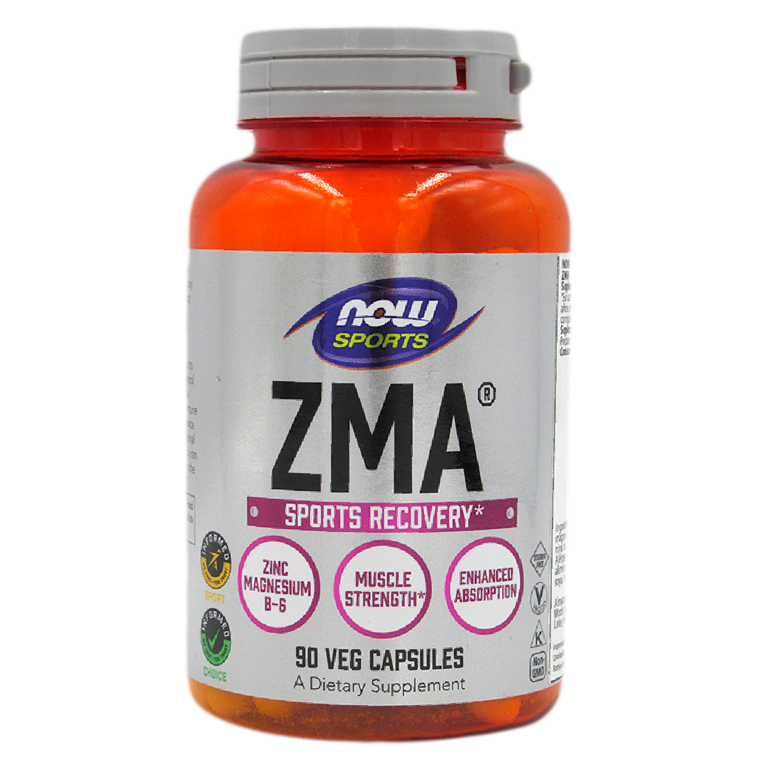 Zinc Magnesio y Vitamina B6 – ZMA – 90 cápsulas marca NOW