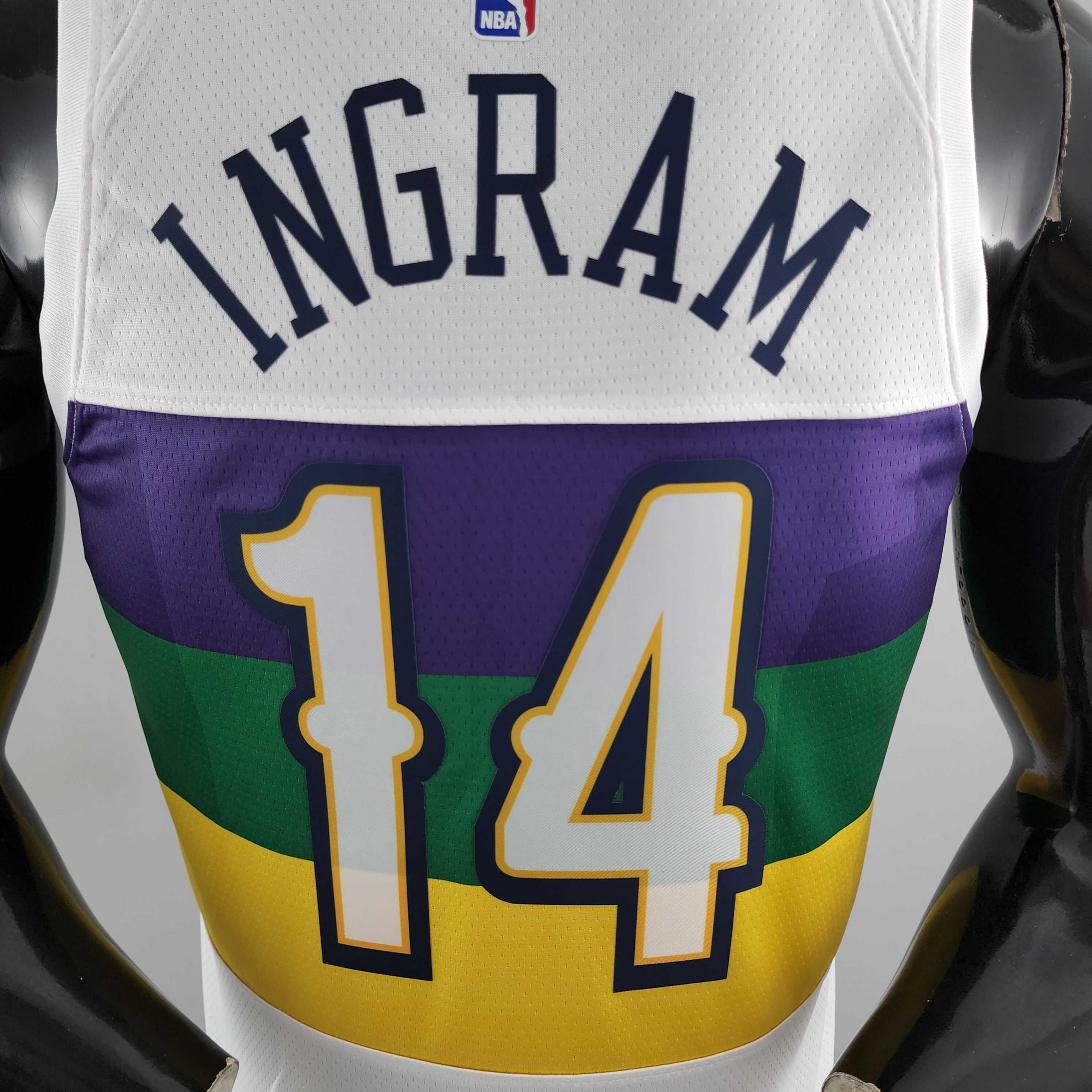 Camiseta New Orleans Pelicans Ingram #14 Urban Edition White - Imagen 8