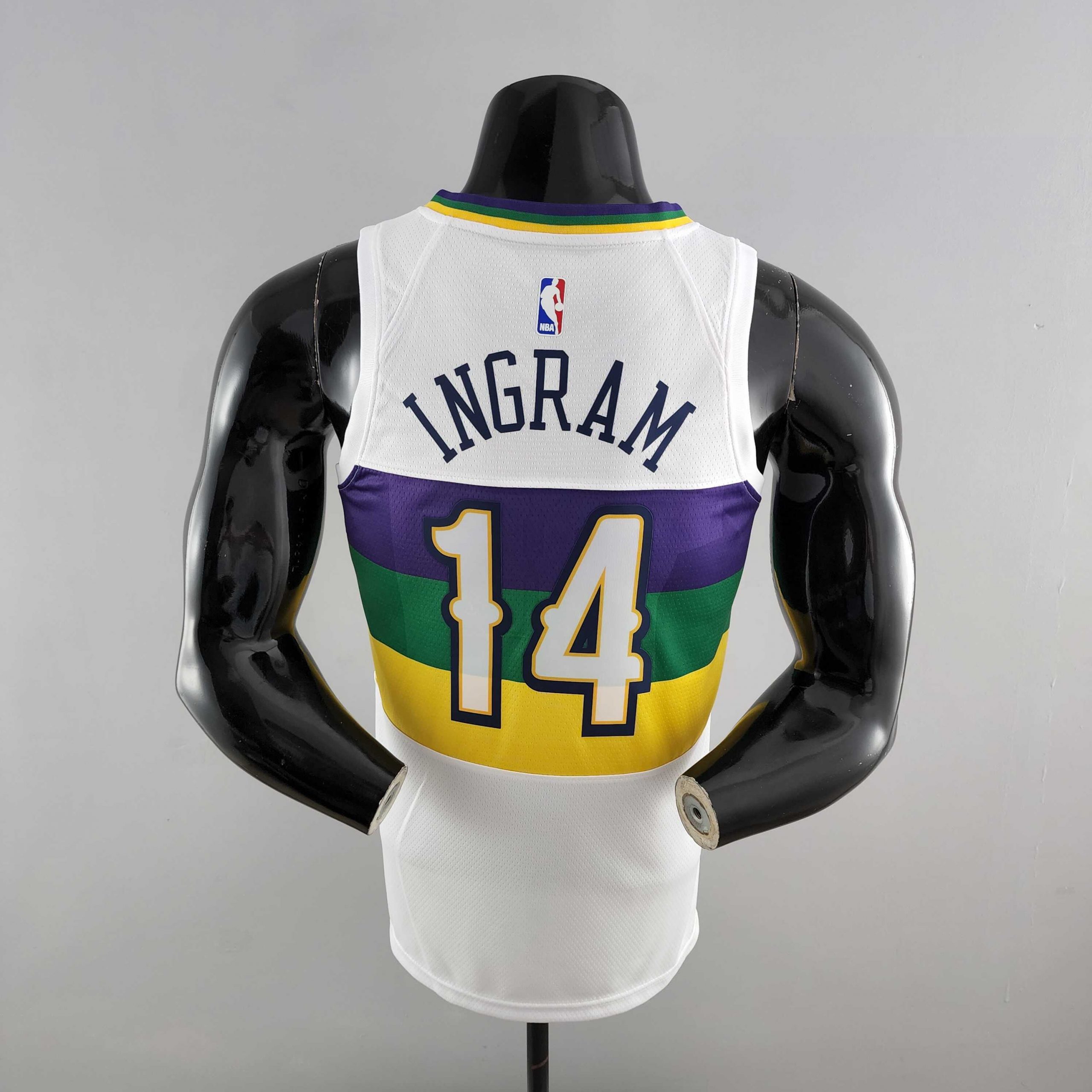 Camiseta New Orleans Pelicans Ingram #14 Urban Edition White - Imagen 2