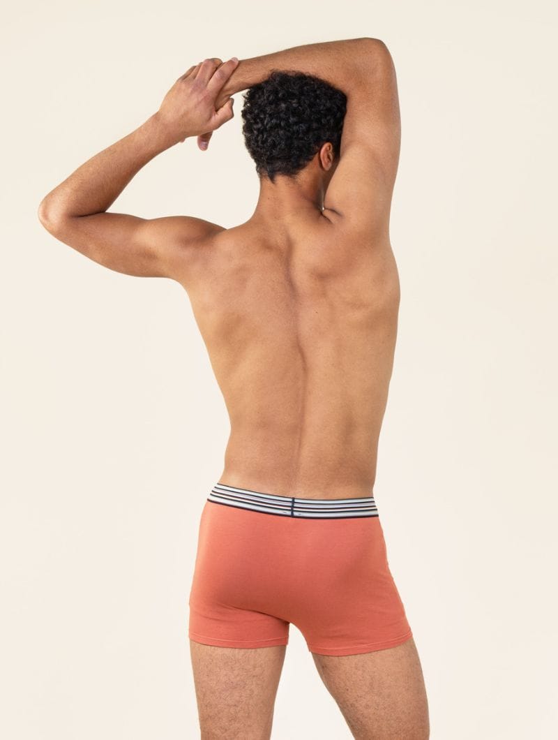 Pack 2 bóxer algodón orgánico azul y coral - Imagen 5