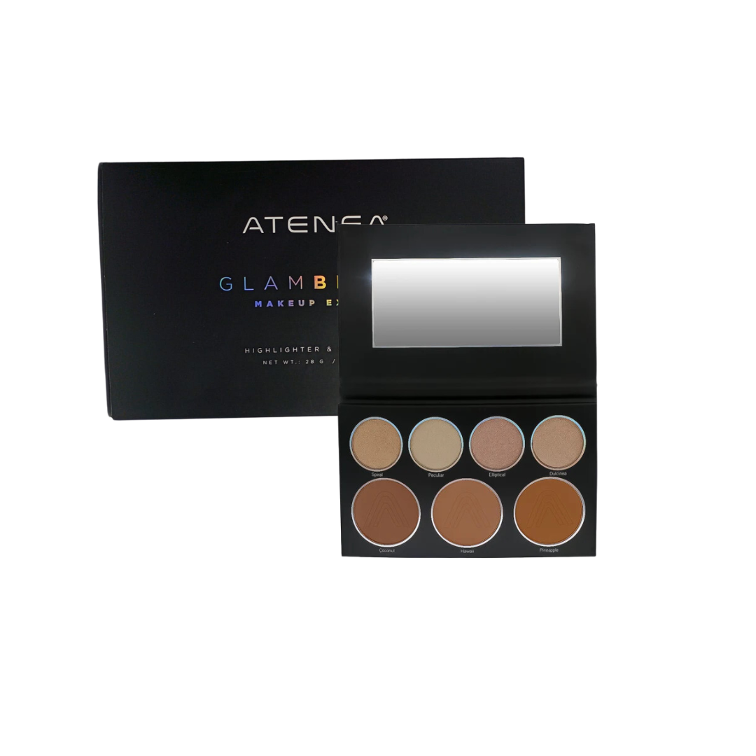 Paleta iluminador y contorno Glam Black Atenea