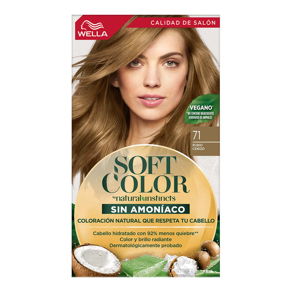 Tinte para Cabello SOFT COLOR Kit Rubio Cenizo #71