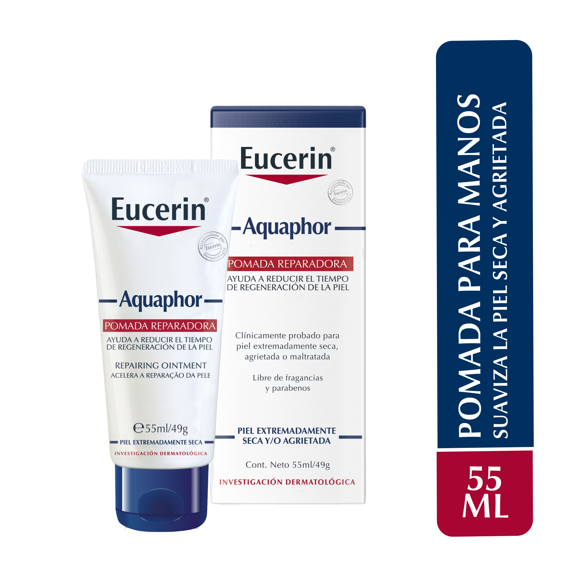Eucerin Aquaphor Healing Ointment Piel Ext. Seca X 55 ML