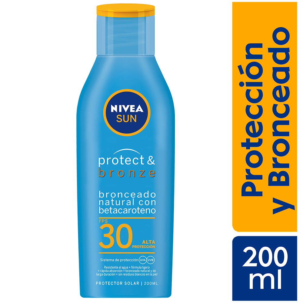 Protector Solar NIVEA Sun Protect & Bronze FPS30 200ML