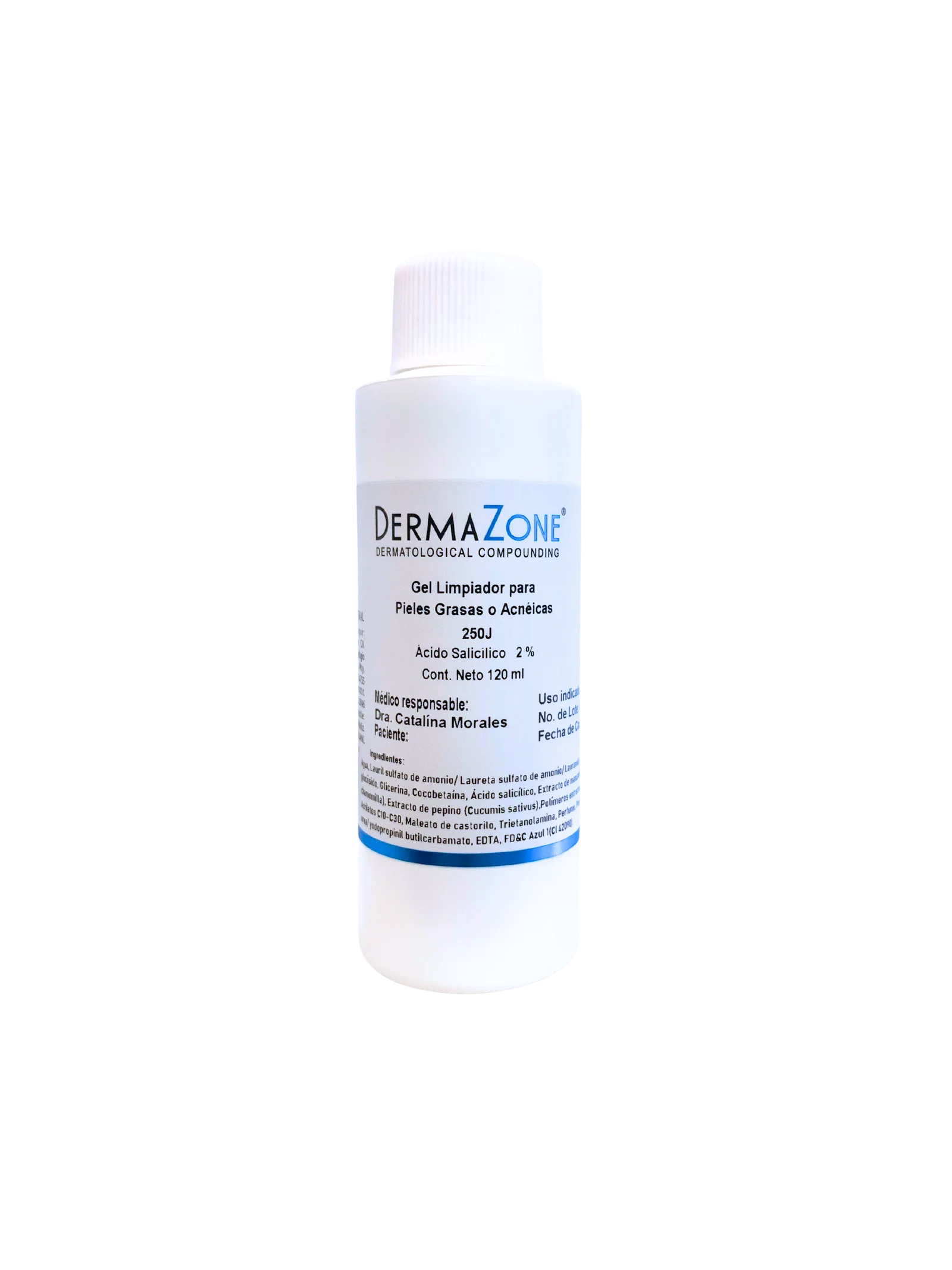 DermaZone Gel Limpiador para Pieles Grasas o Acnéicas