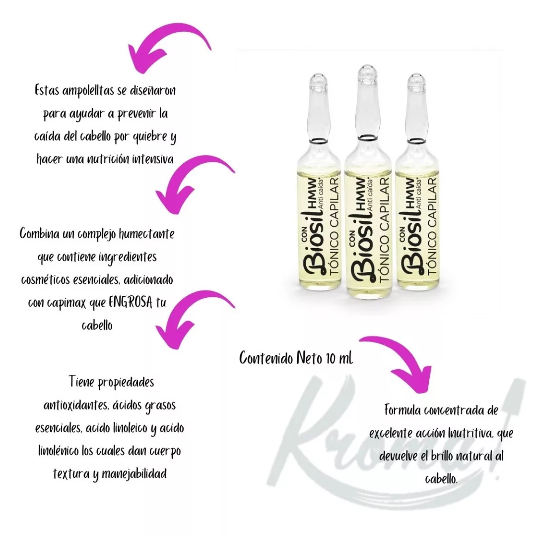 Ampolleta capilar Anticaída Biosil - Imagen 2