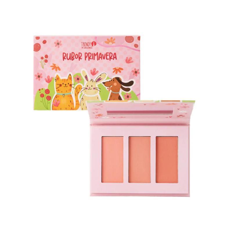 Paleta de rubores x3 Primavera Trendy