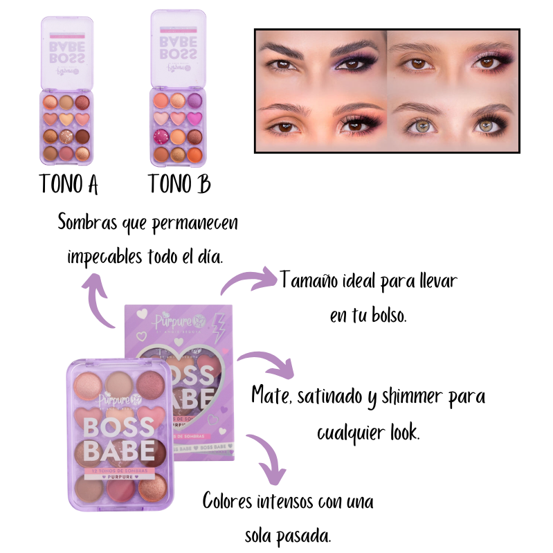 Paleta sombras pequeña Boss Babe Purpure - Imagen 2