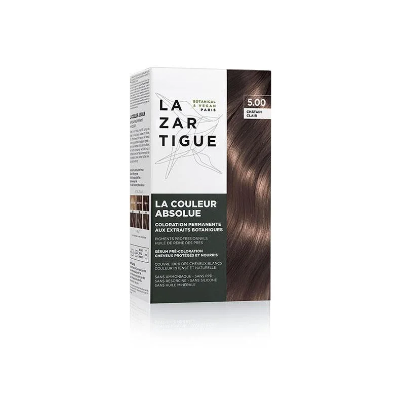 LAZARTIGUE Kit Permanent Haircolour with Botanical Extracts 5.0 Light Chestnut