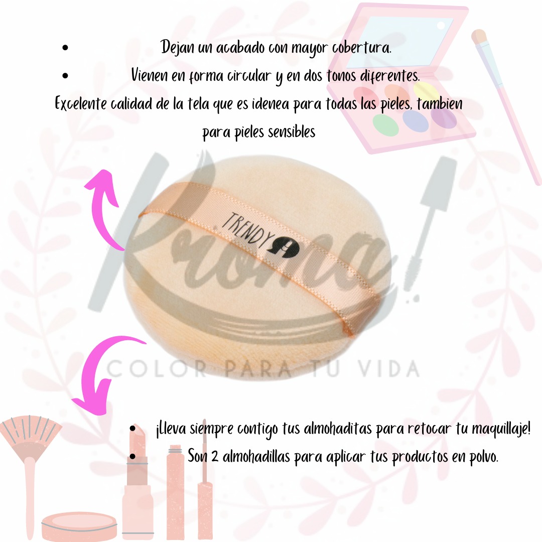 Pomo aplicador de maquillaje trendy - Imagen 2