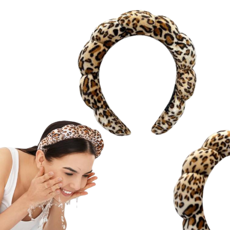 Balaca puffy skincare makeup animal print