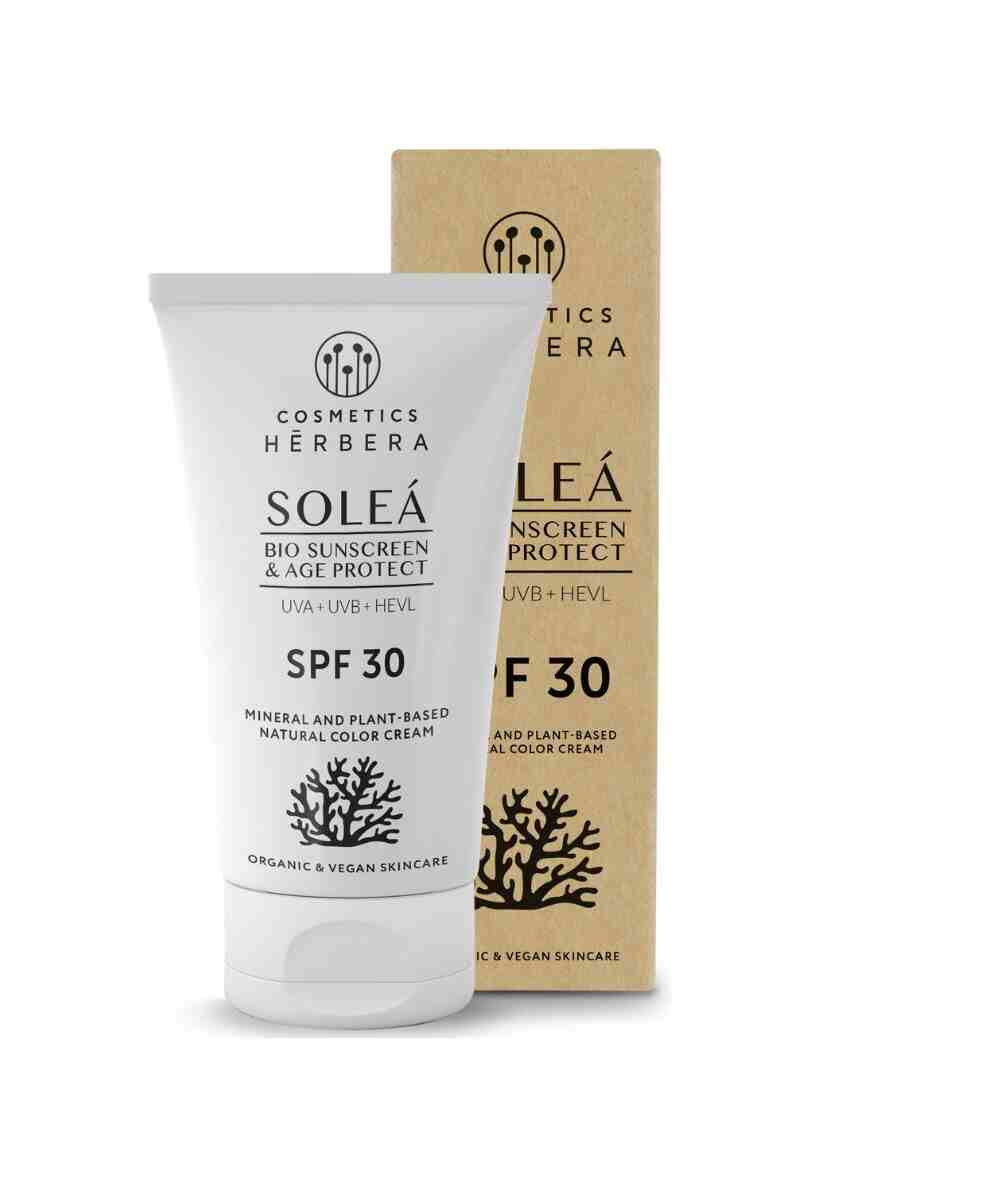Crema c/Protección Solar SOLEÁ BIO Sunscreen & Anti-Age Protect 50ml Herbera - Imagen 2
