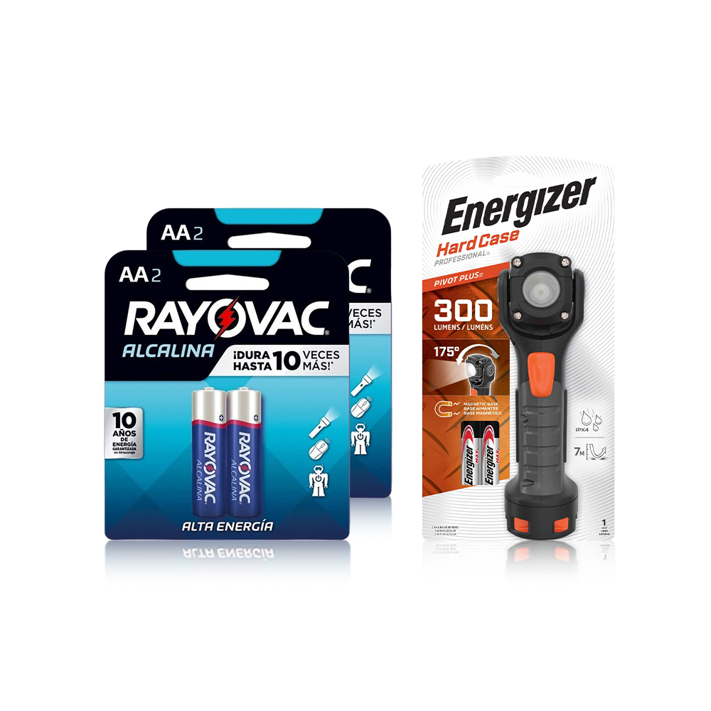 Pack Linterna Hard Case + Pila
